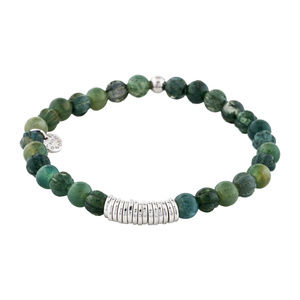 TATEOSSIAN Moss Agate & Sterling Silver Bracelet
